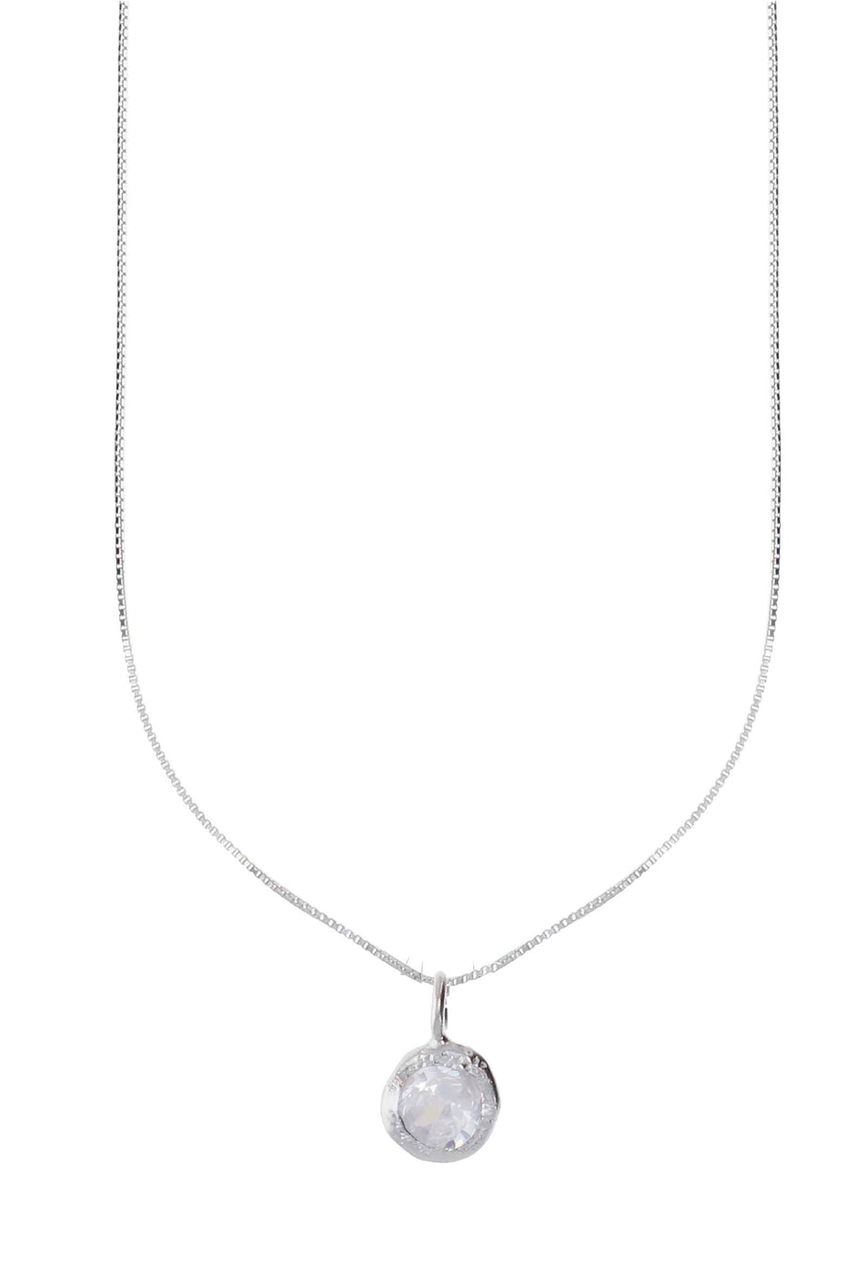 Cadena Dije Gota Pequeño Plata