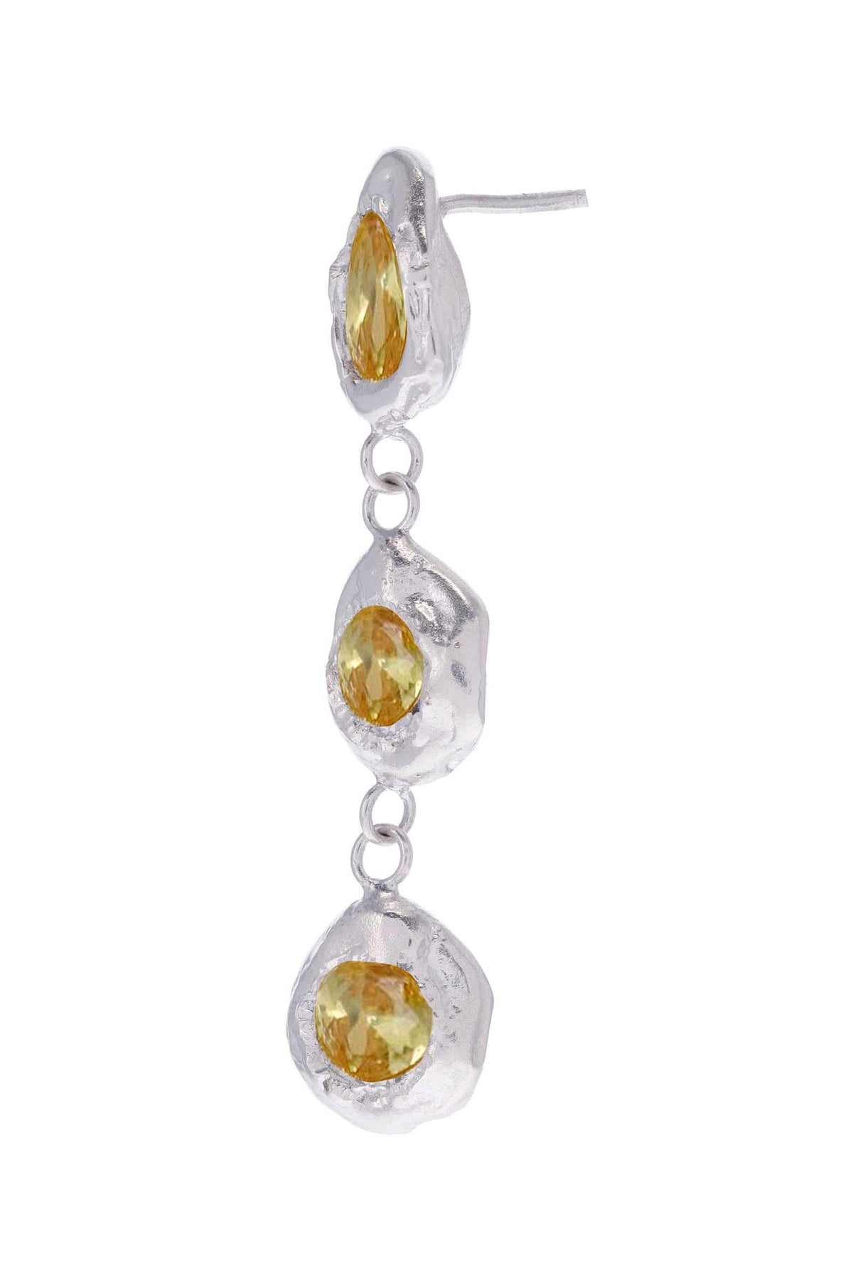 Aretes Flora Plata