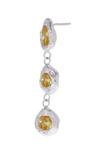 Aretes Flora Plata