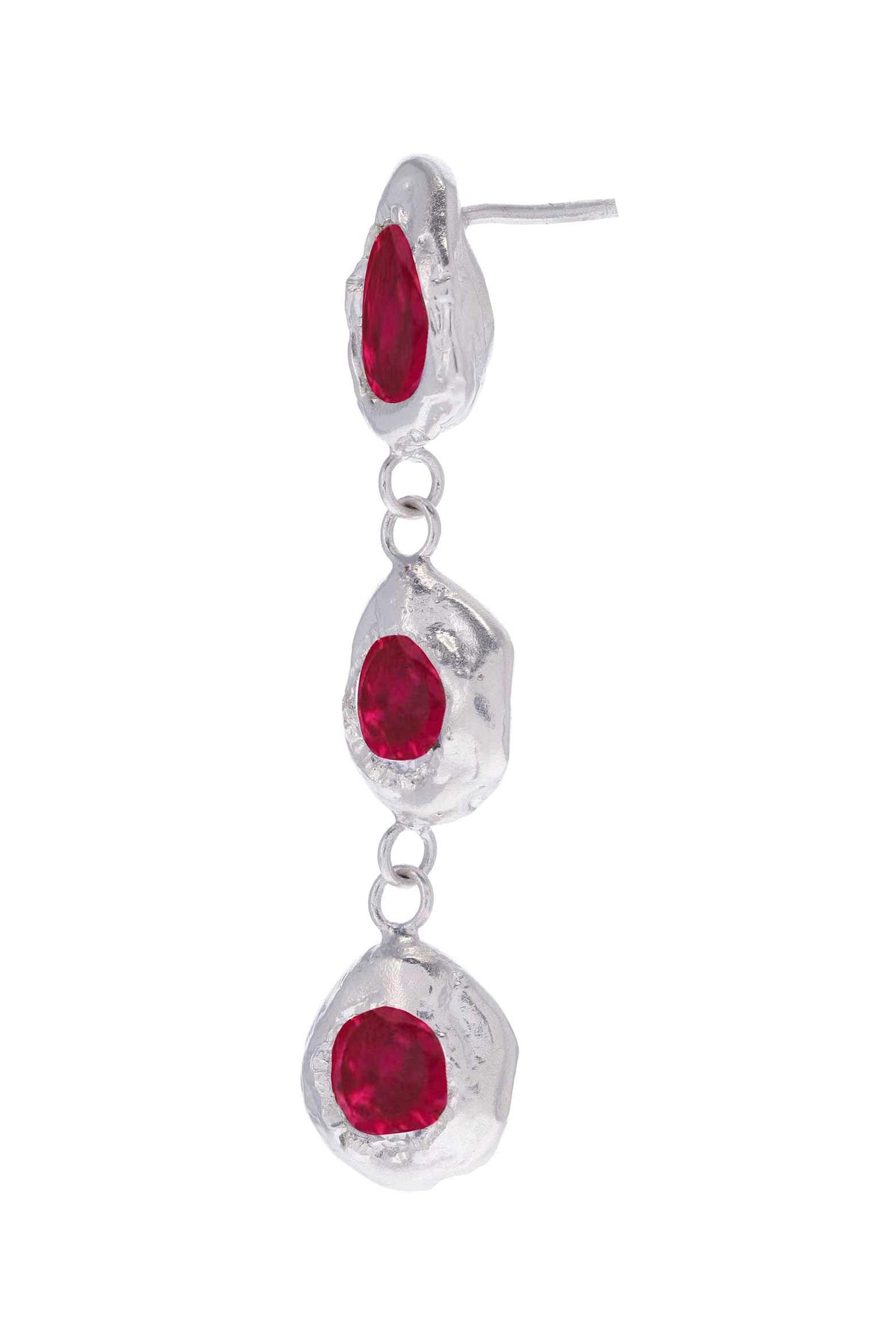 Aretes Flora Plata