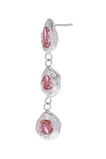 Aretes Flora Plata