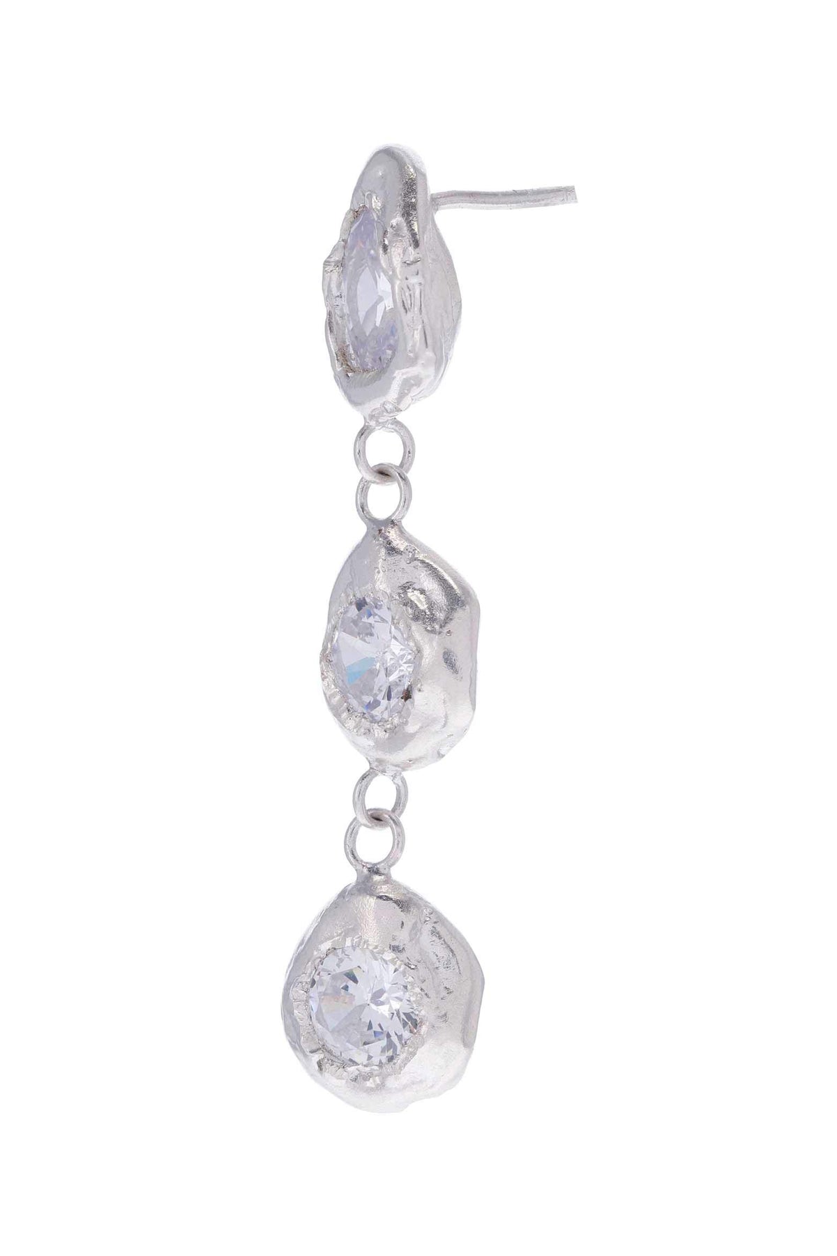 Aretes Flora Plata