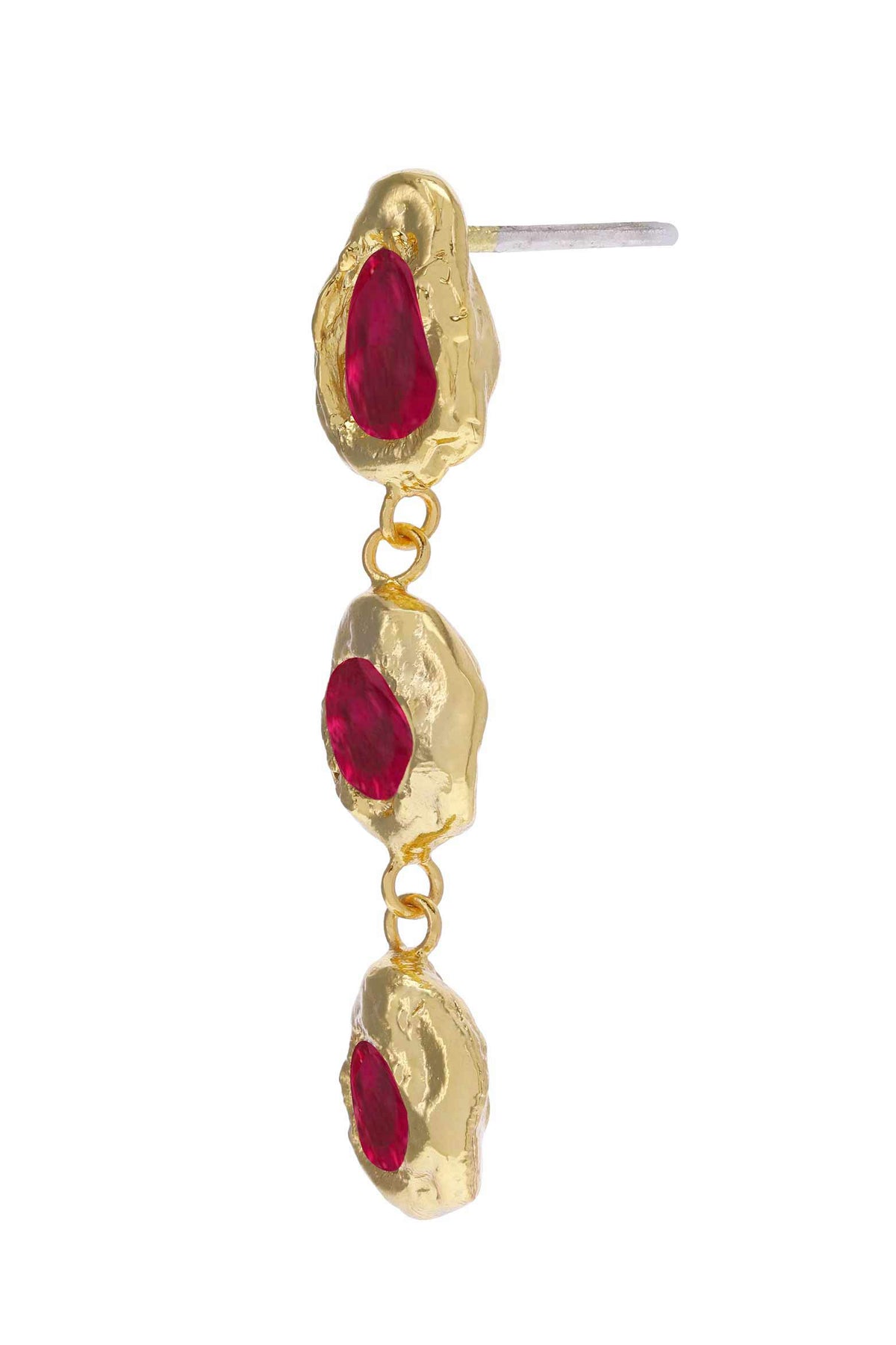 Aretes Flora Dorado