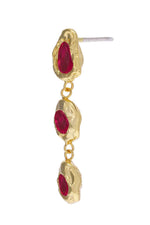 Aretes Flora Dorado