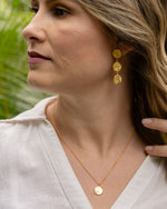 Aretes Huellas Dorado