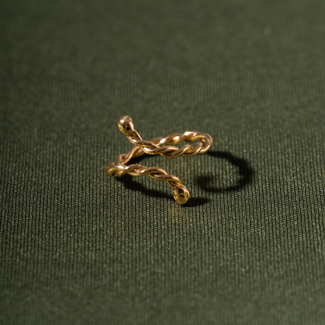 Anillo lazos Dorado