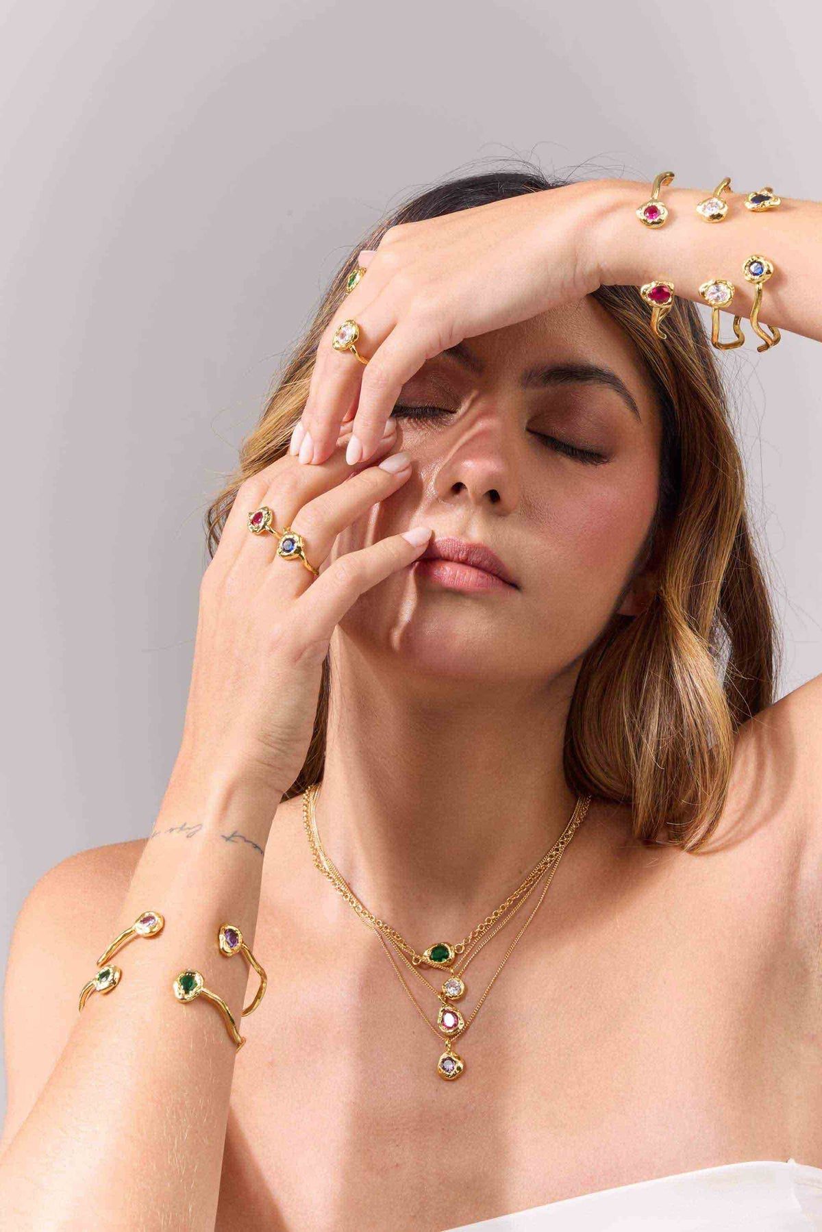 Pulsera Aire Dorado