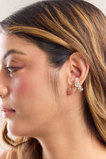 Earcuff Iris Plata
