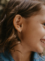 Earcuff tres Lazos Mini Dorado