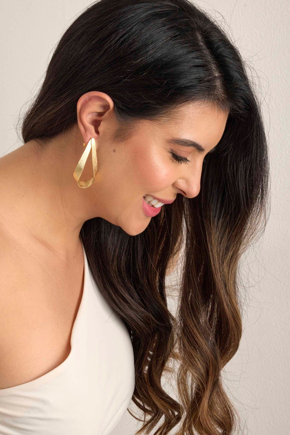 Aretes Oleaje Dorado