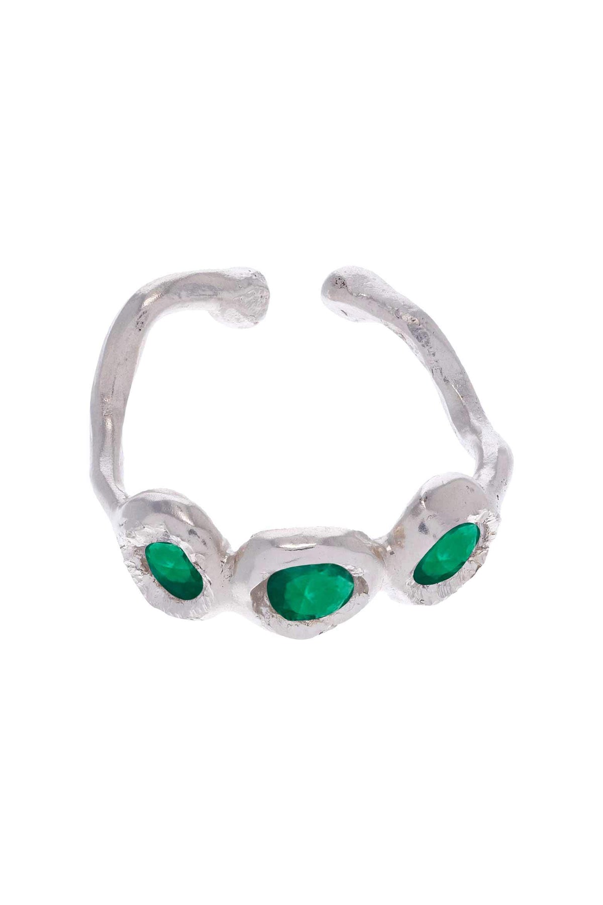 Earcuff Iris Plata