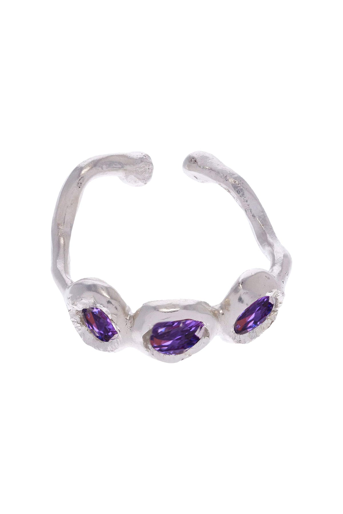 Earcuff Iris Plata