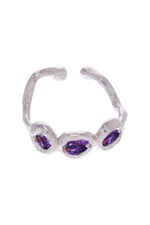 Earcuff Iris Plata