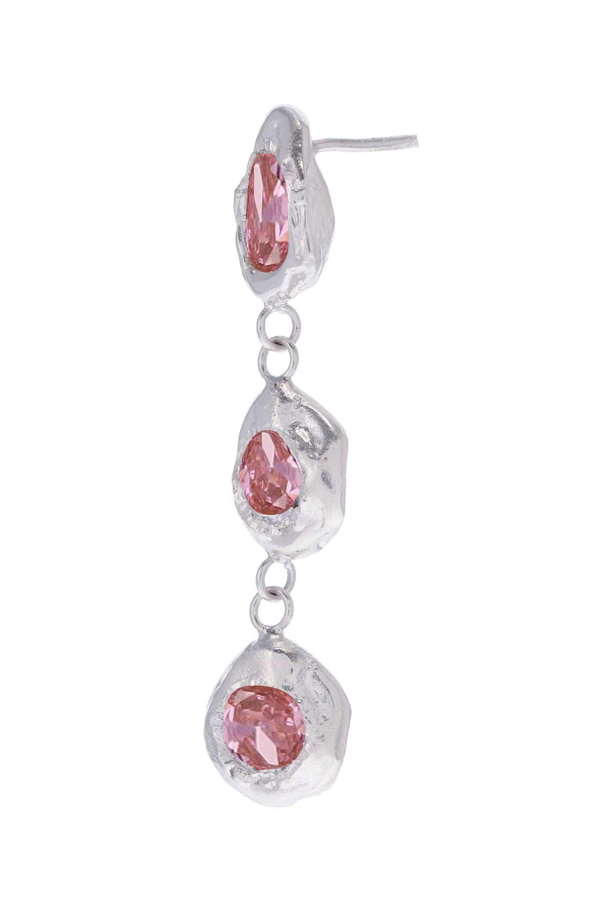 Aretes Flora Plata