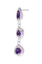 Aretes Flora Plata