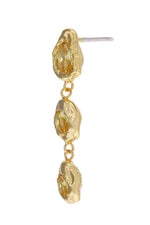 Aretes Flora Dorado