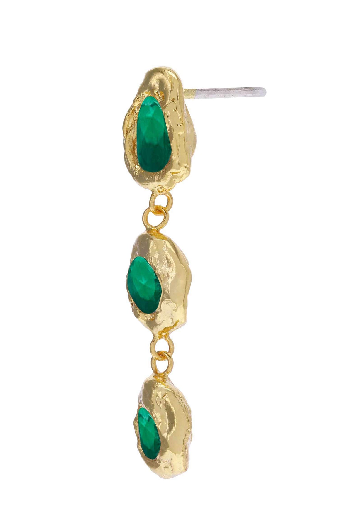 Aretes Flora Dorado