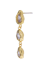 Aretes Flora Dorado