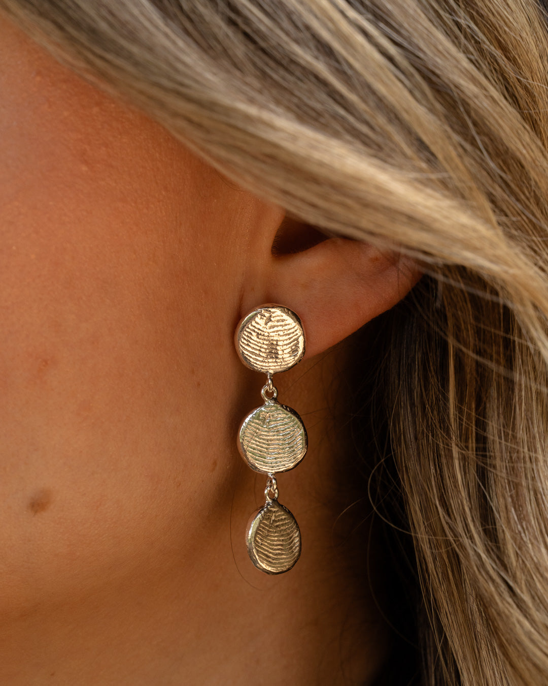 Aretes Huellas Plata