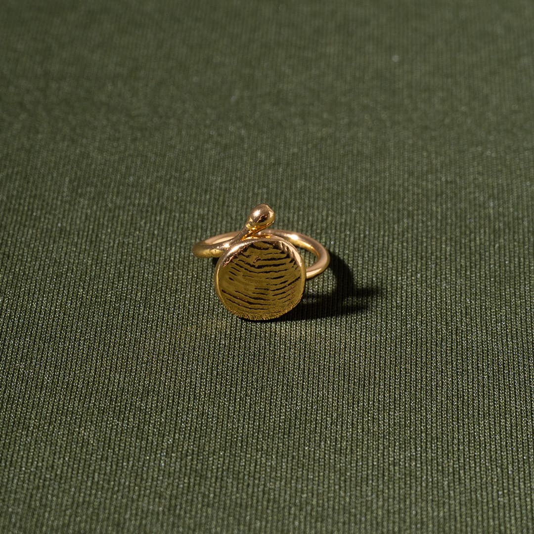 Anillo Huella Dorado