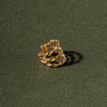 Earcuff tres Lazos pequeño Dorado