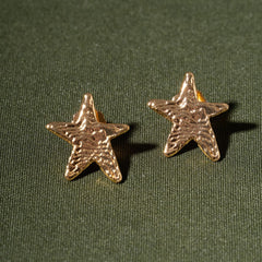 Aretes Estrella Arena Dorado