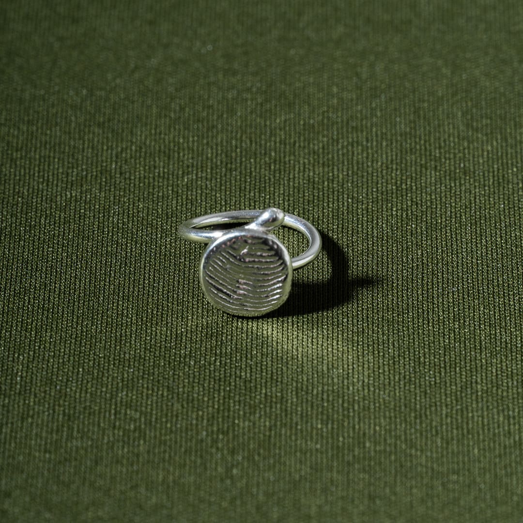 Anillo Huella Plata