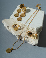 Aretes Huellas Dorado