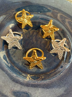 Anillo Estrella Arena Plata