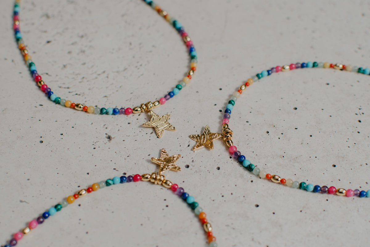 Collar Rainbow niñas Dorado