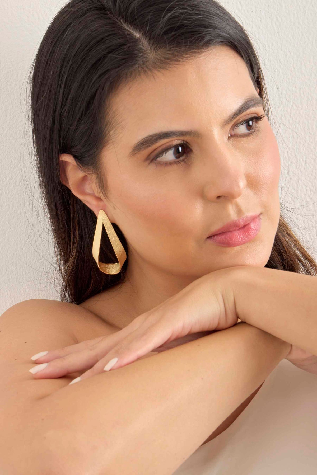 Aretes Oleaje Dorado