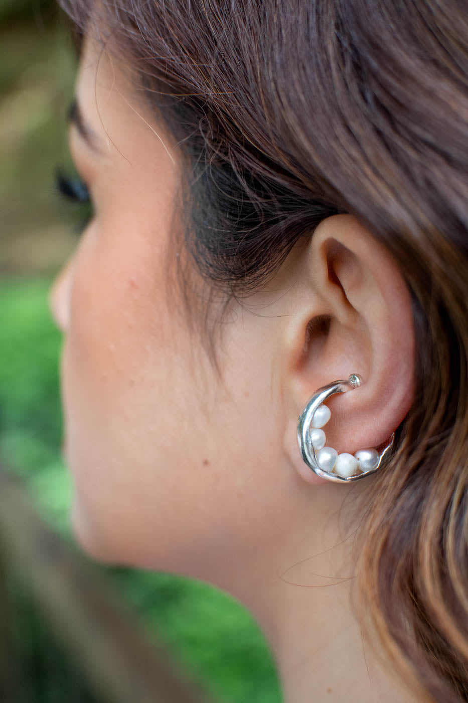 Earcuff Barroca Plata