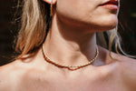 Choker Plata Dorado
